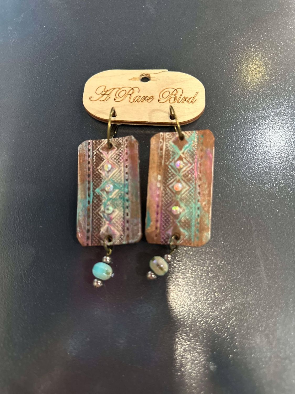ARB Multi Color Rectangle Earring
