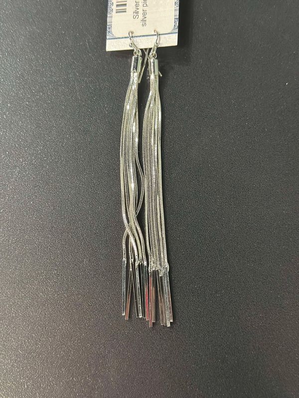 Long Silver Dangle Chains