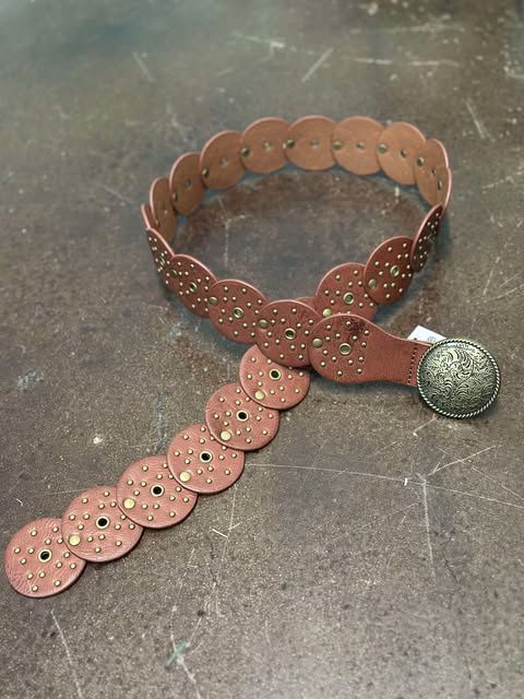 Cognac Colored Western Belt