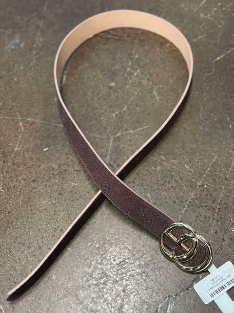 Velvet Snake Belt Reddish Brown