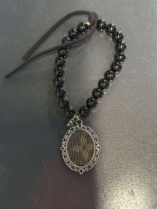 Luxury Brand Black Bead Bracelet