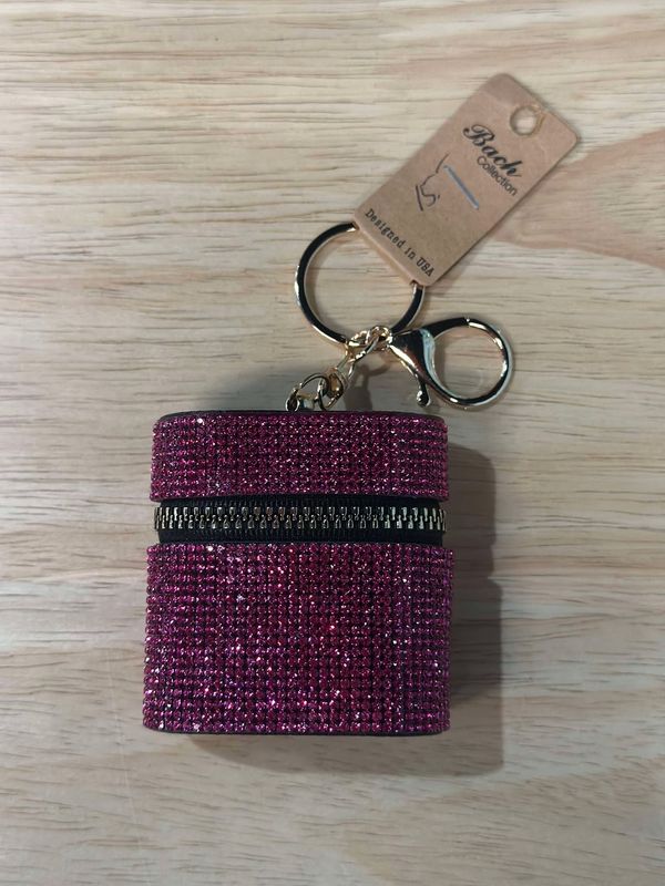Bling Key Chain Zipper Pouch