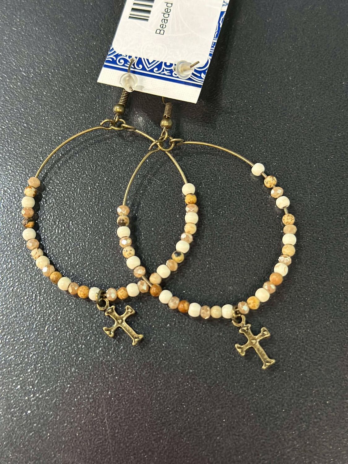 Beaded Hoop Earrings