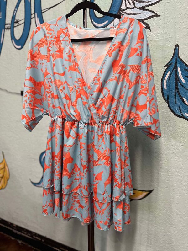 Print Twist Casual Dress