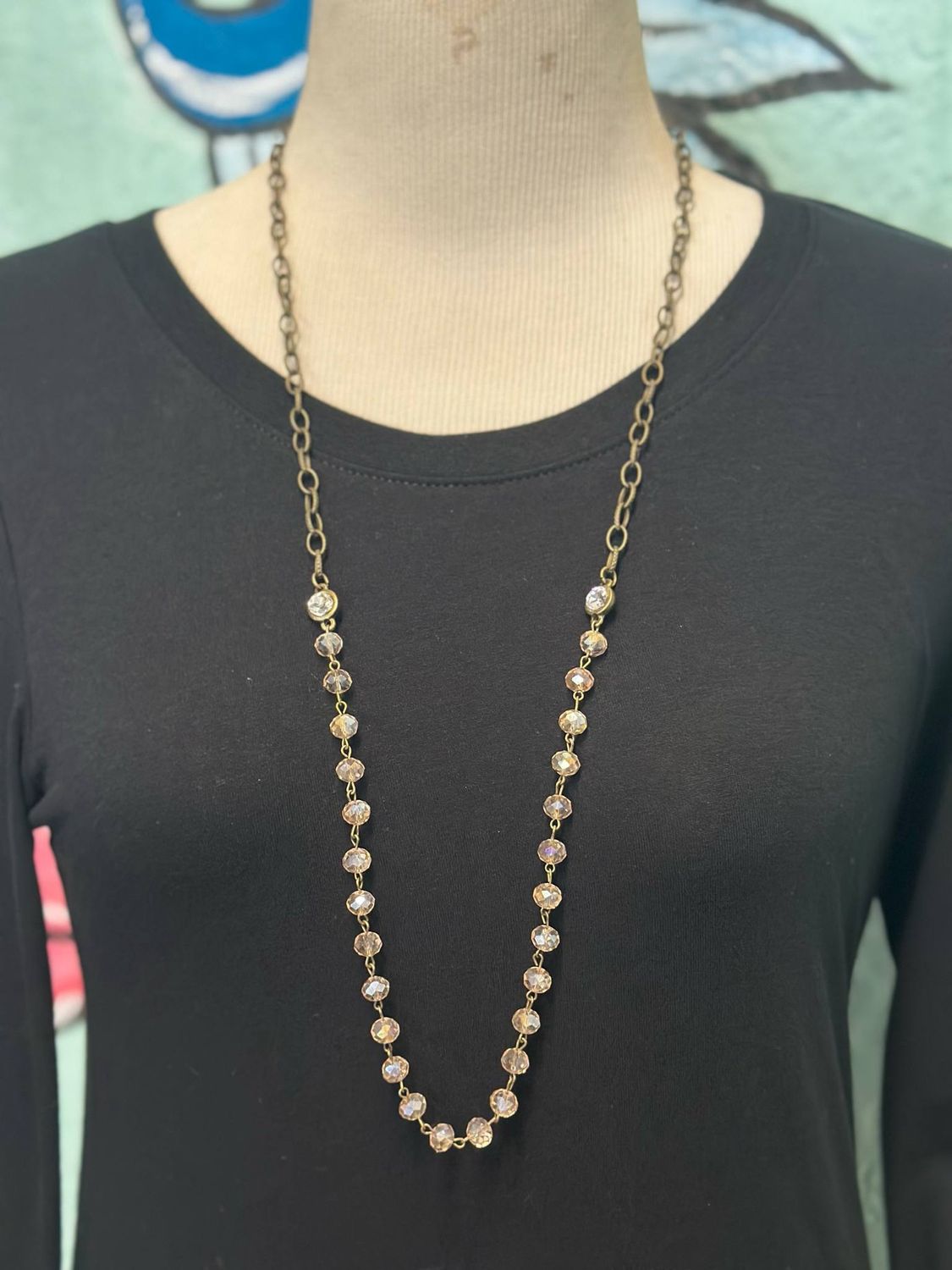 Light Pink Crystal necklace
