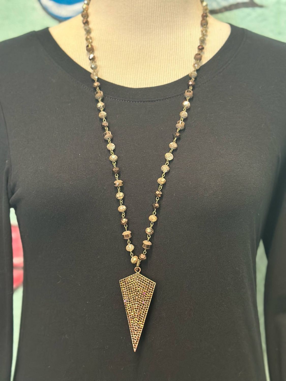 Bronze ArrowHead Necklace