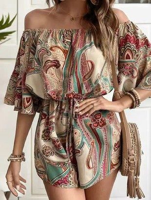Off the shoulder romper