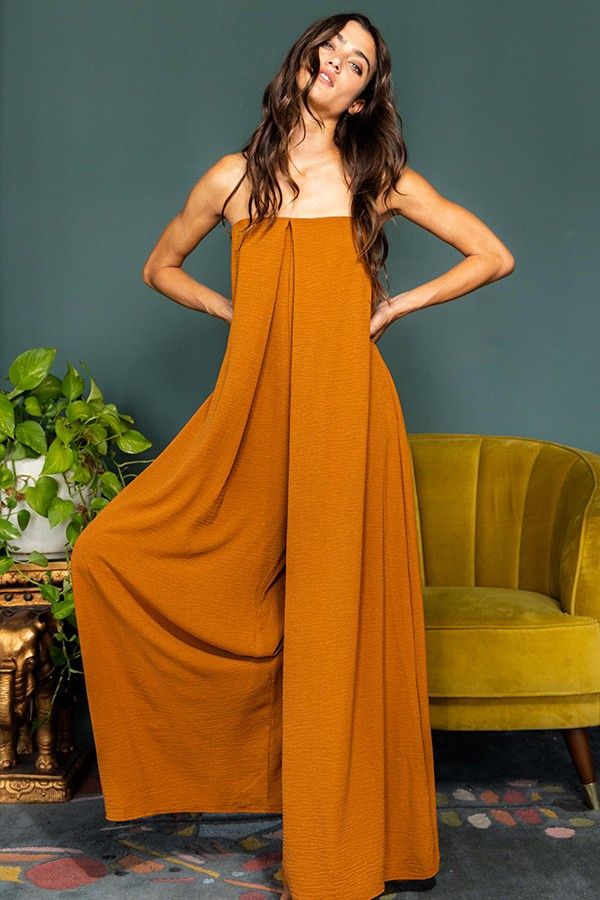 Strapless Flowy Jumpsuit