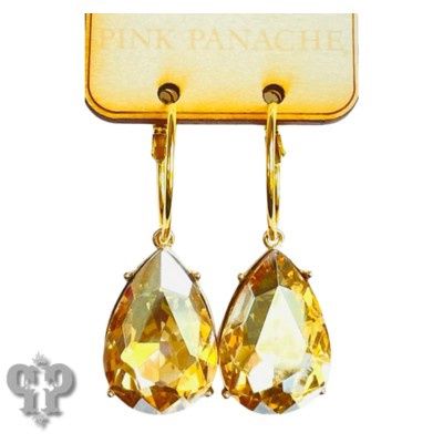 Large Teardrop Rhinestone Earrings
