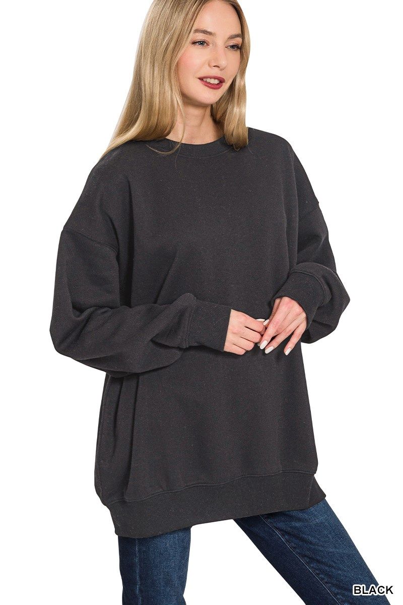 Fleece Tunic Sweatshirt
