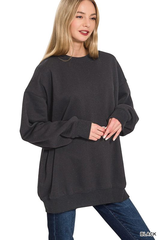 Fleece Tunic Sweatshirt