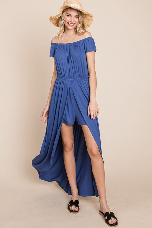 Jersey Denim Blue Romper