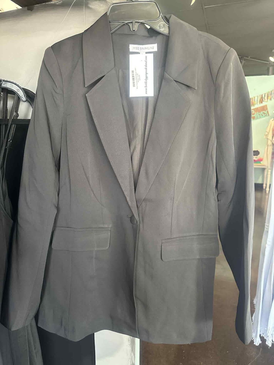 Miss Sparkle Black Blazer Soft