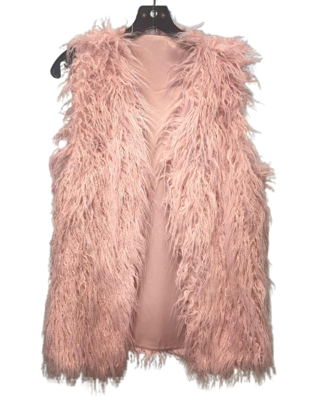 Pink Shag Fur Vest