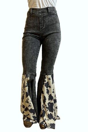 Jeans Black with Bell Flare