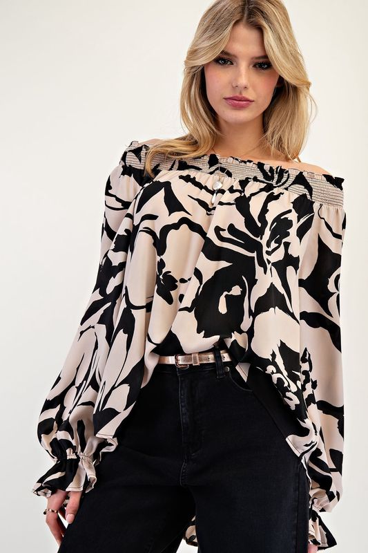 Smocking Shoulder Mirabelle Top