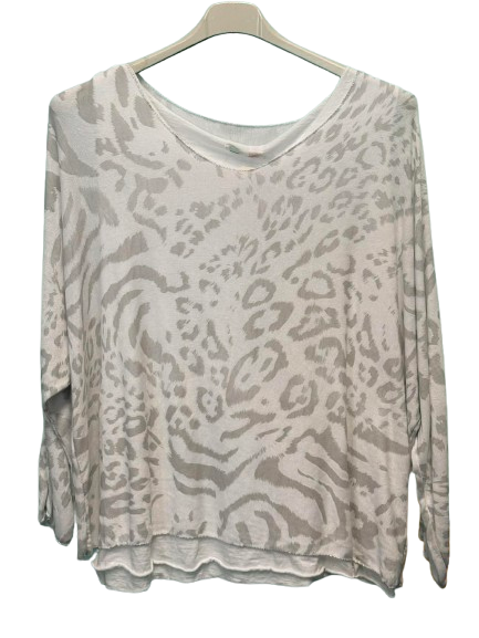 Zebra Print Top Two Piece Top