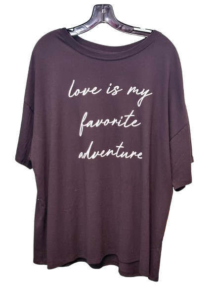 Black Tee ( Love Is My Favorite Adventure)