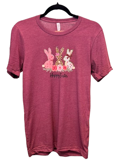 Happy Easter Tee With Bling