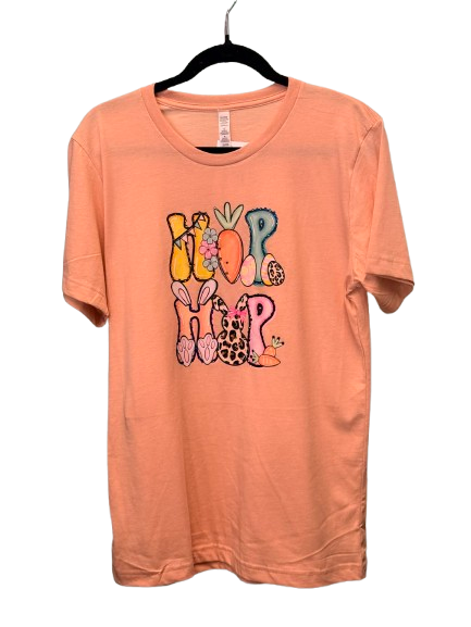 Hop Hop Easter Shirt With Crystals