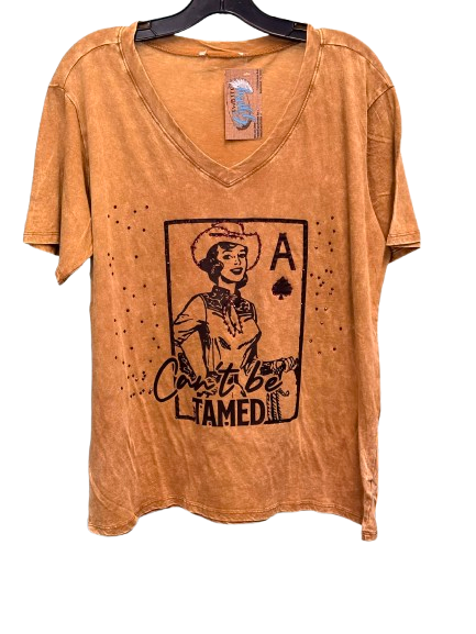 (A) Card Tee With Crystals