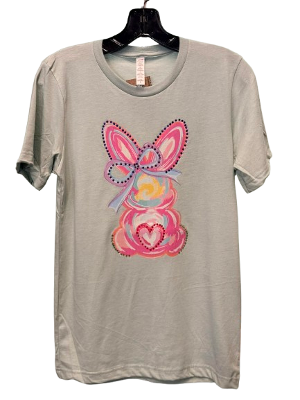 Big Bunny Tee With Crystals