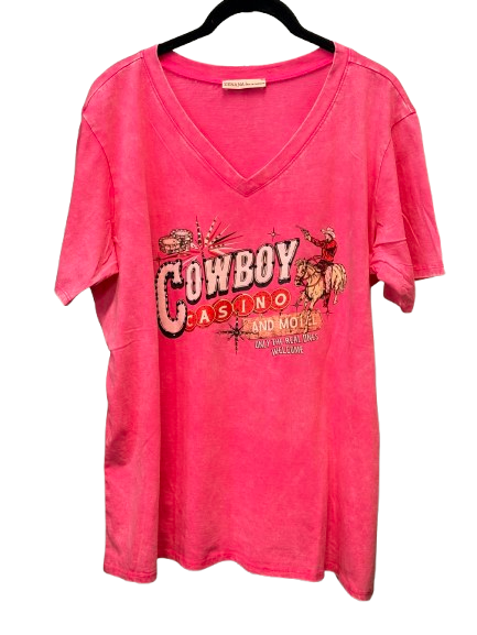 Cowboy Casino Crystal Tee