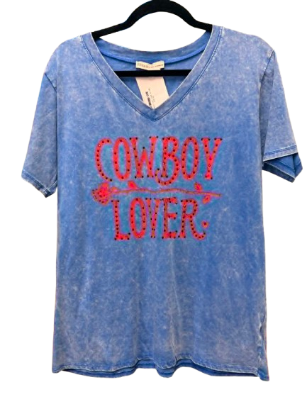 Cowboy Lover Crystal Tee