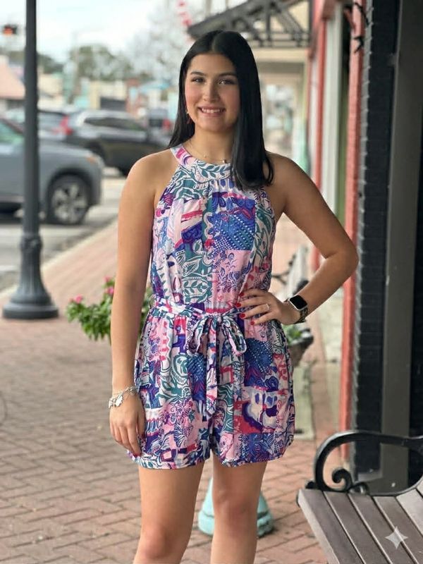 Multi Color Romper Emily Wonder