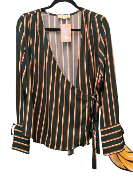 Green Stripe Blouse