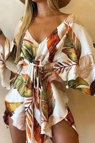 Beachwear Item, Loose Fit Bohemia Dress