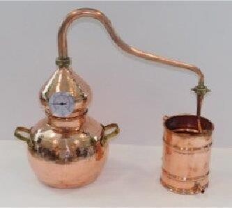 Copper alembic 10 liters lead free  HTS CODE 8419.40