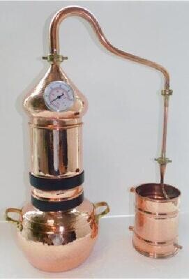 Rotary column alembic 30 liters. HTS CODE: 8419.40