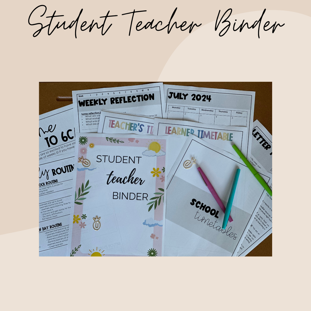 Student Teacher Binder
