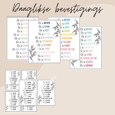 Daaglikse Bevestigings