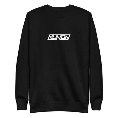 Black Unisex RunOn Premium Crewneck Sweatshirt