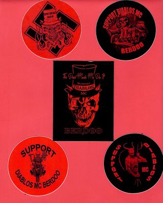 Support Diablos MC Berdoo Stickers