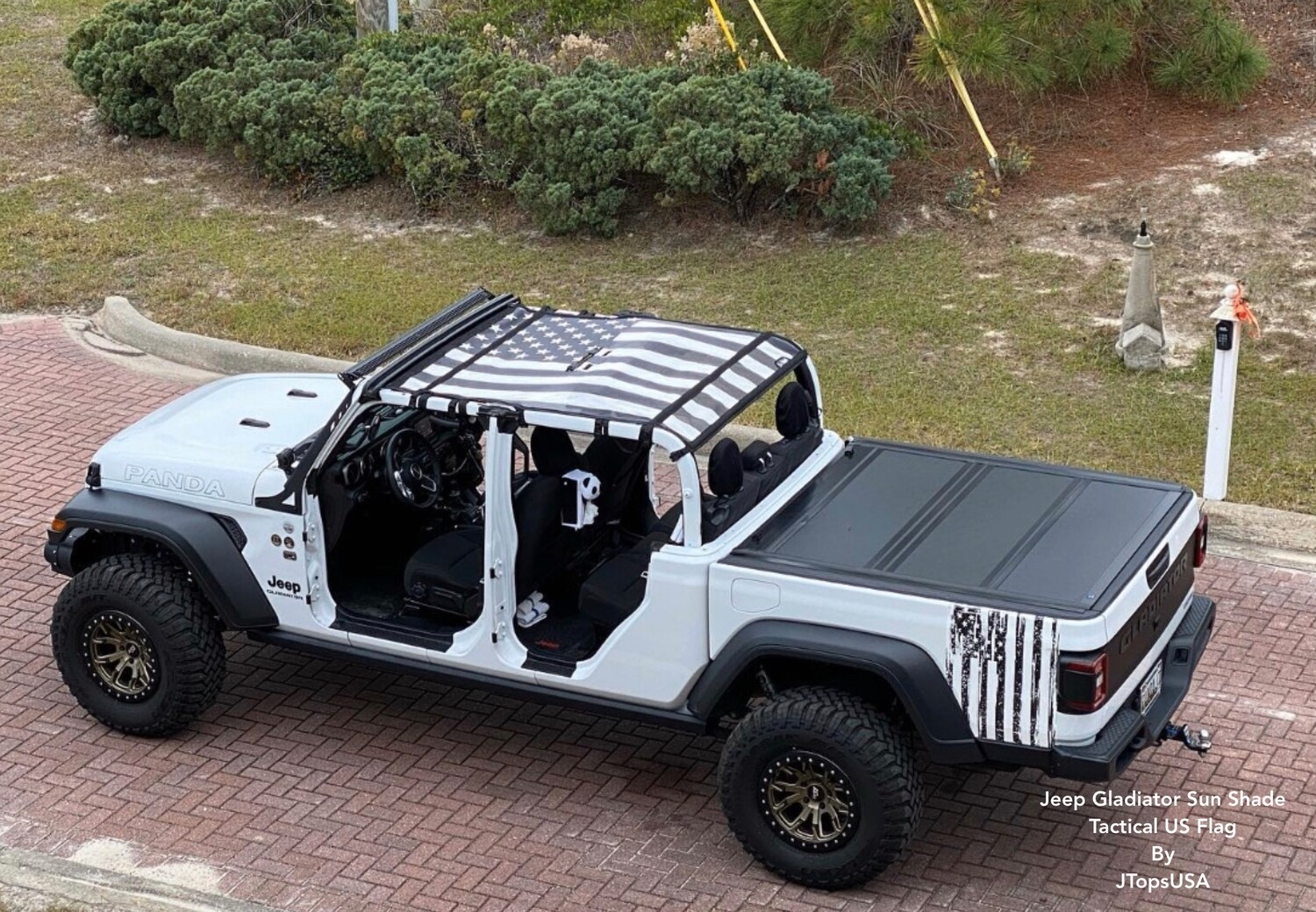 RT-TCZ US Flag Windshield Sunshade for 