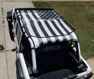 Wrangler JL / JLU Sun Shades - American Flags Wrangler JL / JLU Sun Shades - American Flags