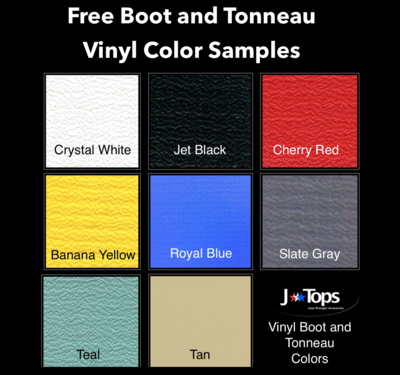 Free Boots and Tonneau Cover Vinyl Samples: Solid Colors Free Boots and Tonneau Cover Vinyl Samples: Solid Colors