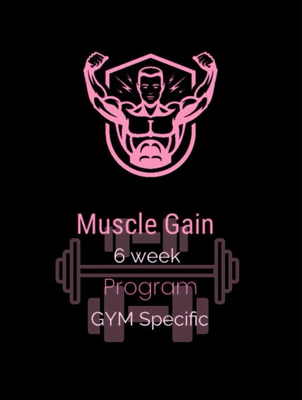6 week muscle gain program (GYM specific)