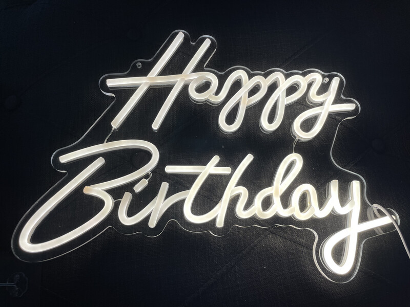Happy Birthday Neon Sign