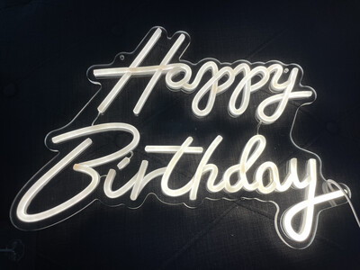Happy Birthday Neon Sign