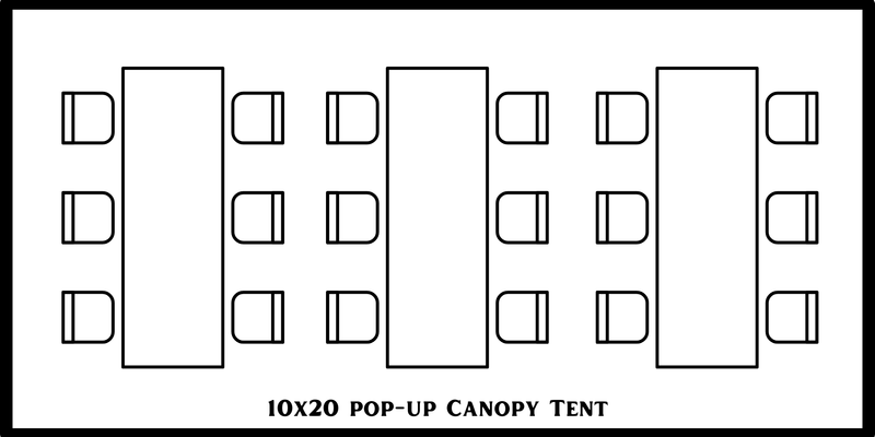 10x20 Pop-Up Canopy Tent