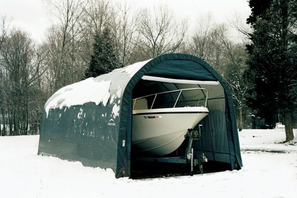13 Wide x 10 High Round ShelterCoat  Wind and Snow Rated Garage