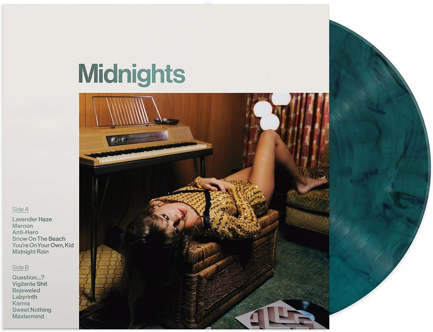 TAYLOR SWIFT Midnights Marbled Jade Green NEW &amp; SEALED
