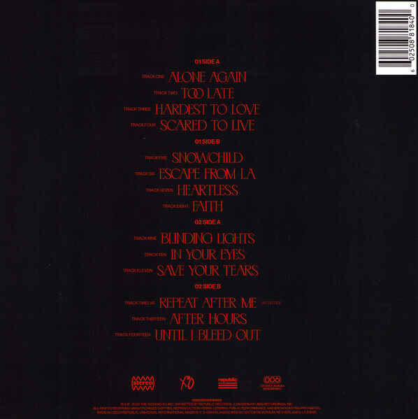 Buy Weeknd, The : After Hours (LP,Album) Online for a great