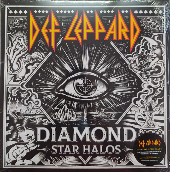 DEF LEPPARD Diamond Star Halos 2LP CLEAR VINYL NEW &amp; SEALED
