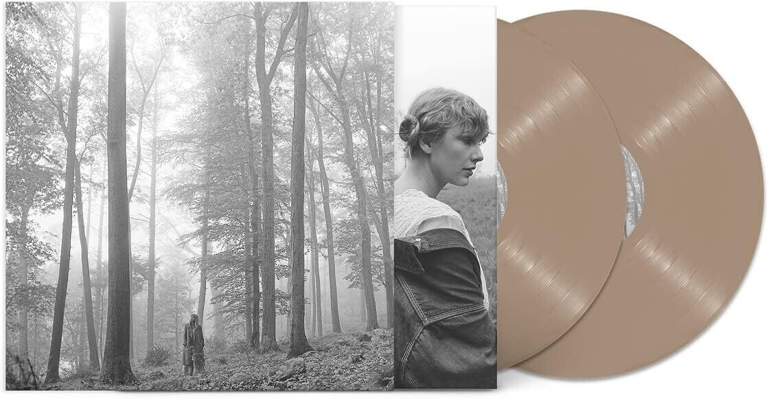 TAYLOR SWIFT Folklore 2LP BIEGE VINYL NEW &amp; SEALED