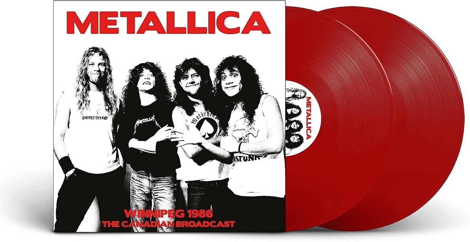 METALLICA Winnipeg 1986: The Canadian Broadcast 2LP RED VINYL NEW &amp; SEALED